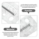 thumbnail image 3 of 100 Pcs Clips Montaje De Placa De Pared De Acero Inoxidable, 3 of 8
