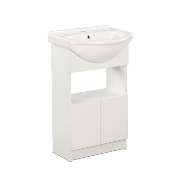 Vanitorio Cannes Melamina 2 Puertas Blanco