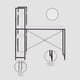 thumbnail image 4 of Escritorio Estilo Industrial Top Living Estantería Lateral Desk 4, 4 of 10