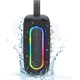 thumbnail image 1 of Altavoces Bluetooth, altavoz inalámbrico portátil de graves profundos de 40 W, micrófono integrado, resistencia al agua IPX7 con luz RGB dinámica, altavoz Bluetooth para exteriores con conexión Blueto, 1 of 7