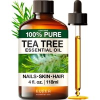 Kukka Essential Oils - Aceite Esencial Kukka Tea Tree 120 Ml Para Cabello, Piel Y Aromaterapia