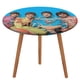 thumbnail image 1 of Los Beatles-theme Fitted Round Tablecloths Elastic Edged Table Covers Waterproof Table Cloth for Kitchen Holiday Party Tables Decor 150cm, 1 of 6