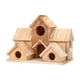 thumbnail image 3 of Casa de pájaros para el exterior de madera rústica rústica creativa de pájaros Nido para pájaros colgantes para pájaros para al aire libre para el pat, 3 of 5