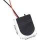 thumbnail image 4 of 5 soportes para pilas de botón con interruptor, 1 soporte para pilas CR2032, caja de almacenamiento con tapa y cables, interruptor de encendido y apagado, contenedor de enchufe CR2032 3 V, color negro, 4 of 6