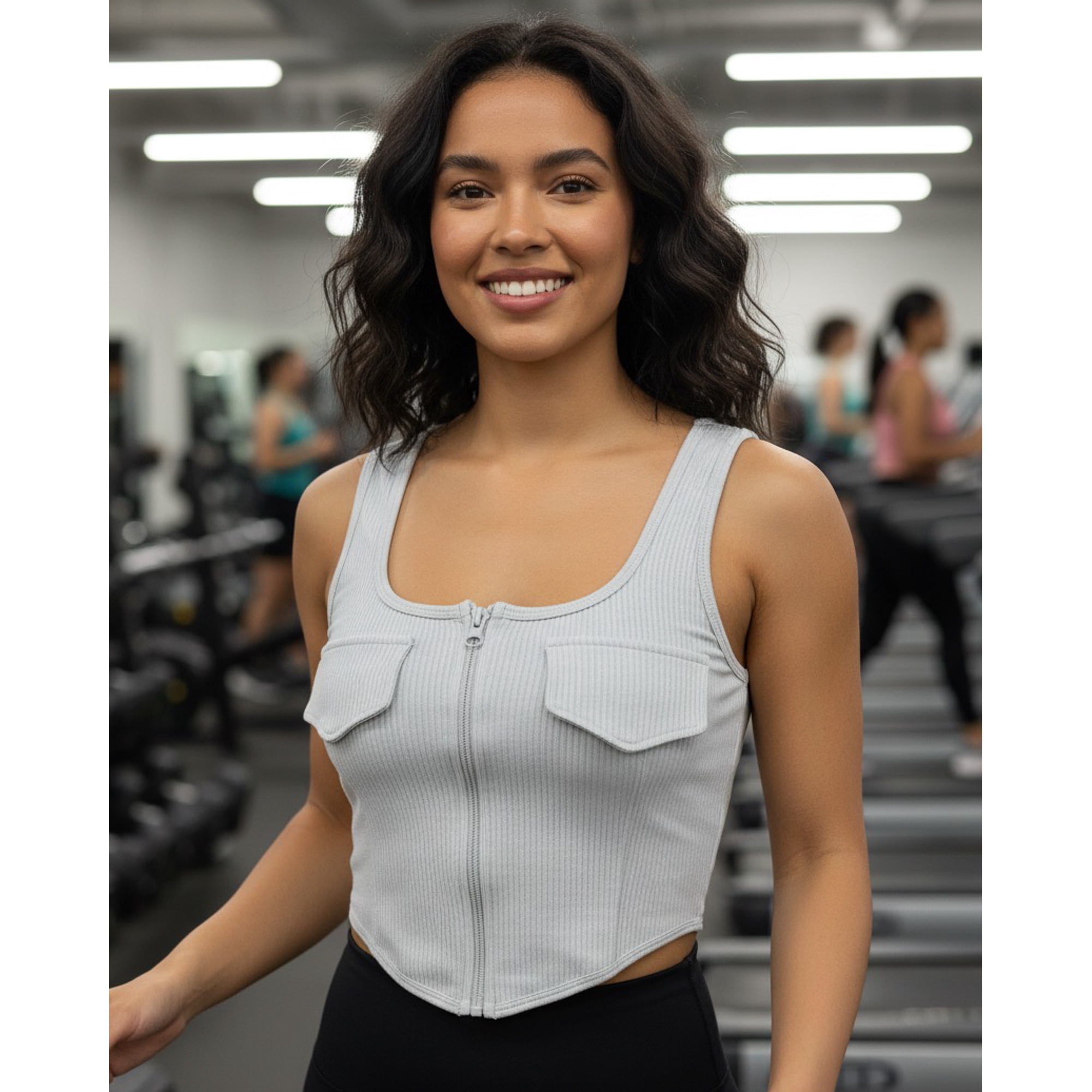 Flix Spa - Peto Mujer Deportivo Ajuste Cómodo Con Bolsillo