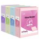 thumbnail image 1 of Carpeta SUNEE con 3 anillas, 2 pulgadas, paquete de 4 unidades, sin PVC, colores pastel variados, 1 of 7