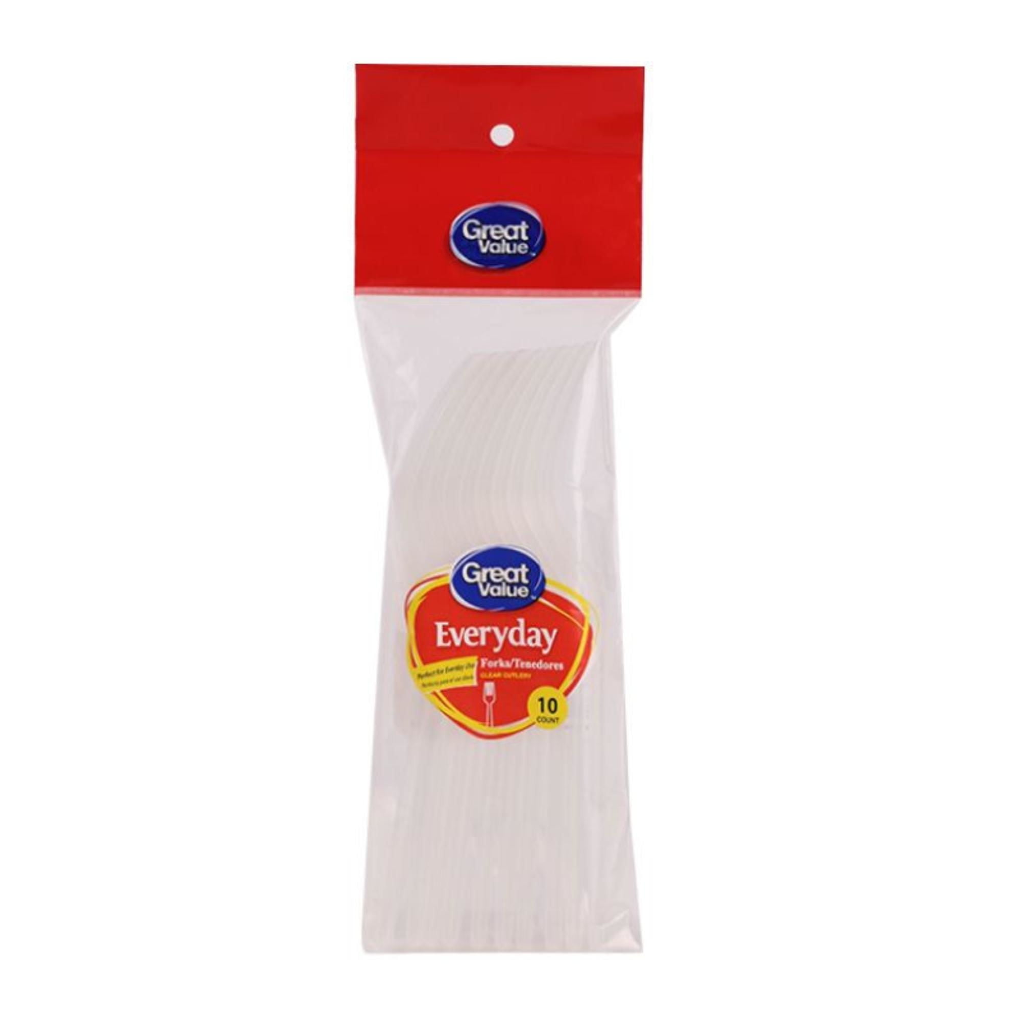 Tenedor Desechable 10 Un 1 Un Great Value