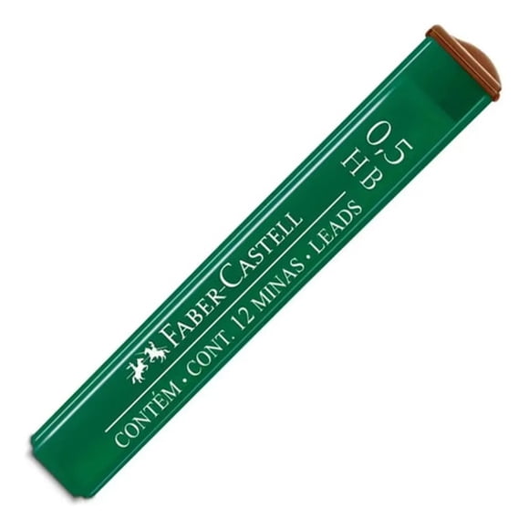 Pack 12 Minas Para Portaminas 0.5 Hb Faber Castell Polymer