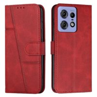 Foxdock - Funda Flip Para Motorola Moto Edge 50 Pro – Carcasa Delgada Y Resistente A Impactos Con Soporte Para Uso Diario Y Profesional