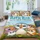 thumbnail image 2 of Puffin Rock Conjunto de sábanas temático, trío de piezas, cómodo y amigable con la piel, diseño único, regalo de decoración para el hogar para familiares, amigos y fans,135cm *200cm, 2 of 6