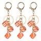 thumbnail image 1 of 3 paquetes de llavero de dados de la suerte, llaveros de mini dados cuadrados de cubo 3D de resina con 3 colgantes para bolsa, billetera, bolso, coche, accesorios de teléfono celular, naranja oscuro, 1 of 6