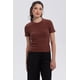 thumbnail image 1 of Polera Mujer Rib Crop Lisa Café, 1 of 4