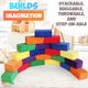thumbnail image 4 of Juego de bloques de construcción Plush Blocks, 24 unidades, para niños, con funda blanda, 4 of 9