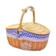 thumbnail image 5 of Cesta De Mimbre Para Picnic, Cesta De Mimbre Para Servir, Para Acampar, Al Aire Libre, Pan, Peque?a, Azul, 5 of 5
