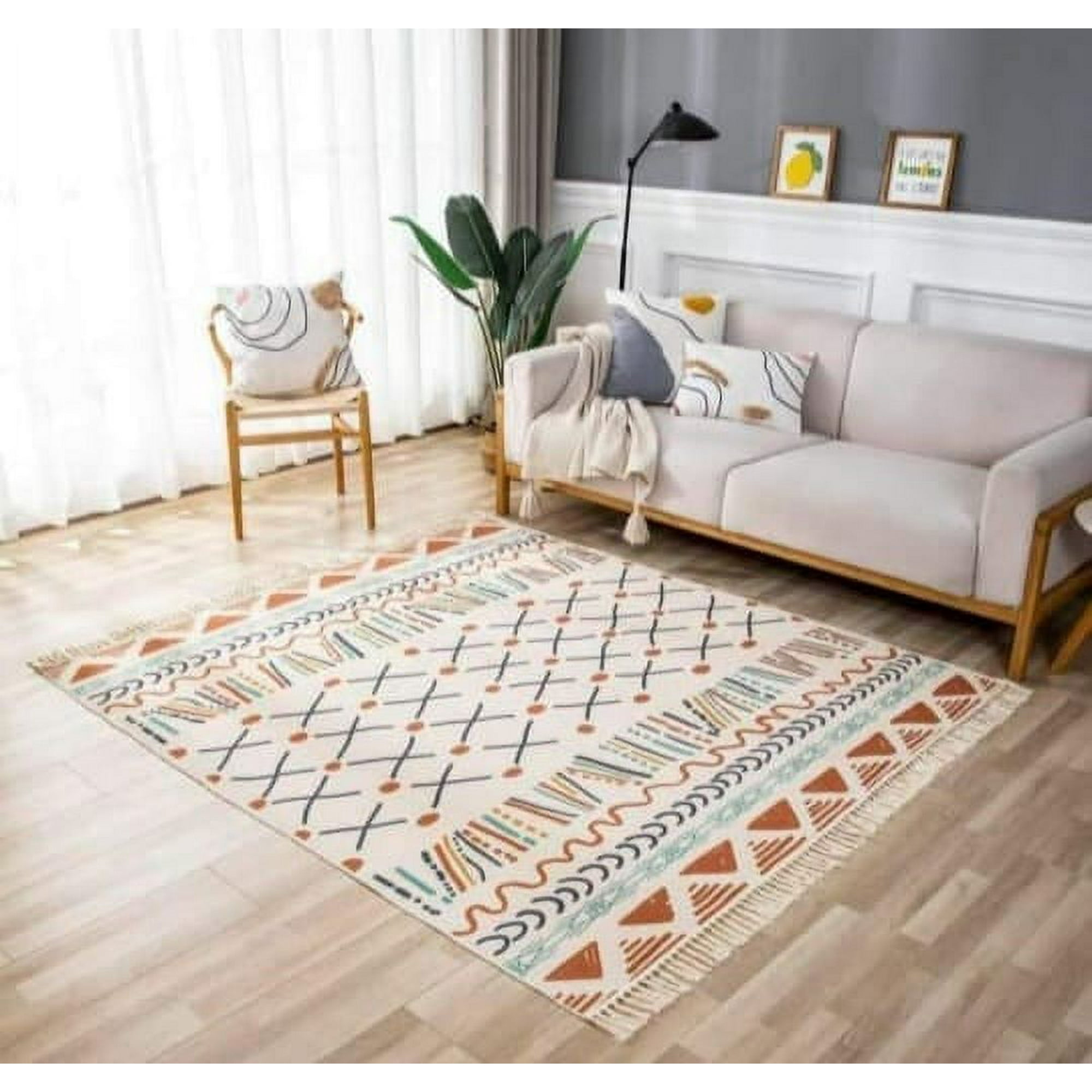 Angeles Del Hogar - Alfombra De Lino 180x200 Cm