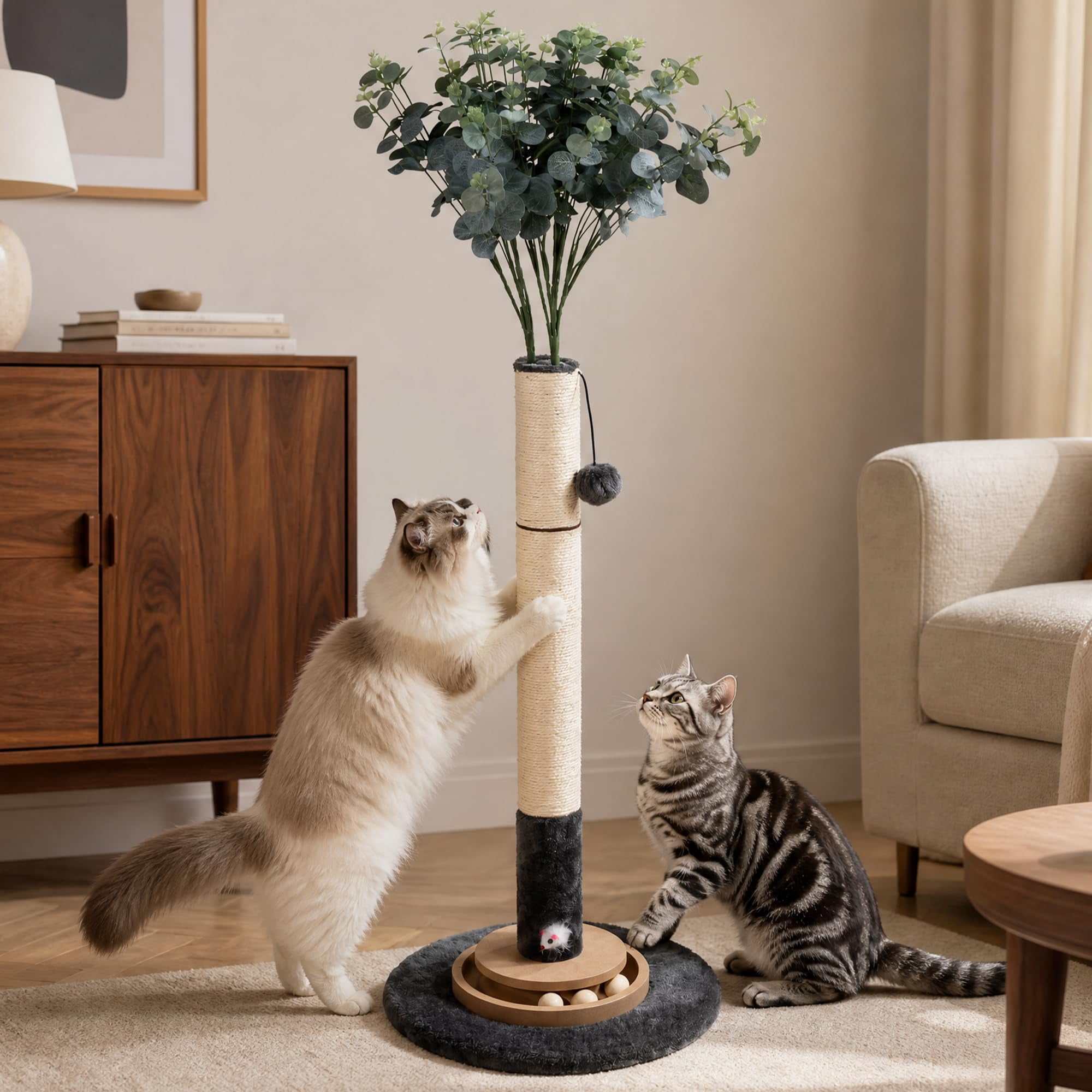 Rascador para Gatos Pawalaya 89 cm de Sisal y Eucalipto