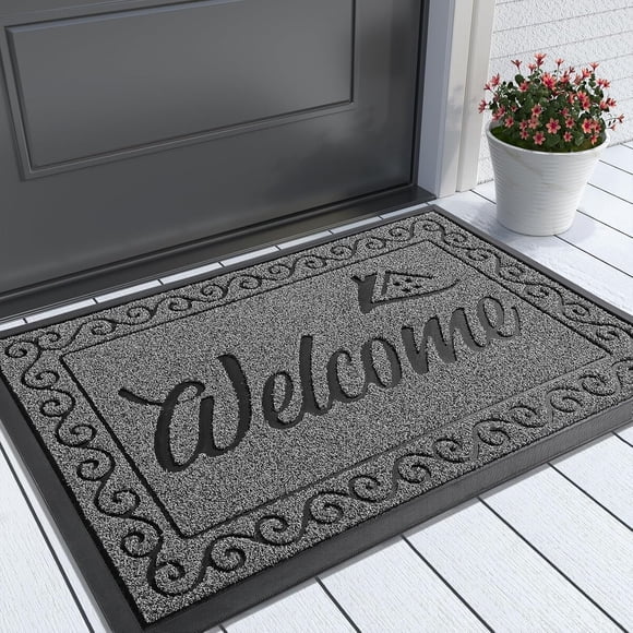 Yimobra Welcome Mat, alfombra de entrada resistente para el hogar