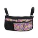 thumbnail image 1 of Bolsa Lateral Para Silla De Ruedas Portátil Con Portavasos Para Sillas De Movilidad En El Hogar, Viaje, Flor Violeta, 1 of 5