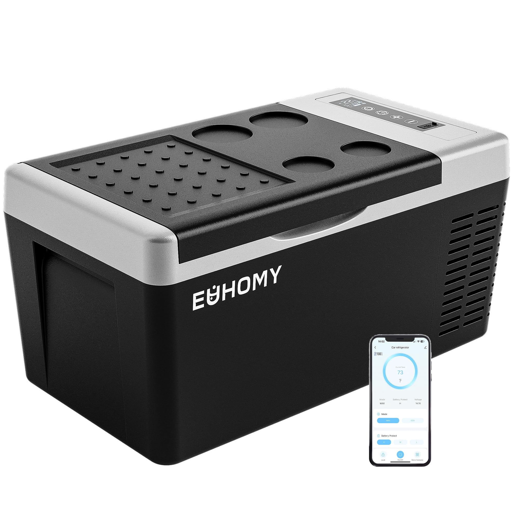 Refrigerador Eléctrico Con Compresor Euhomy 19qt (18l) 12v