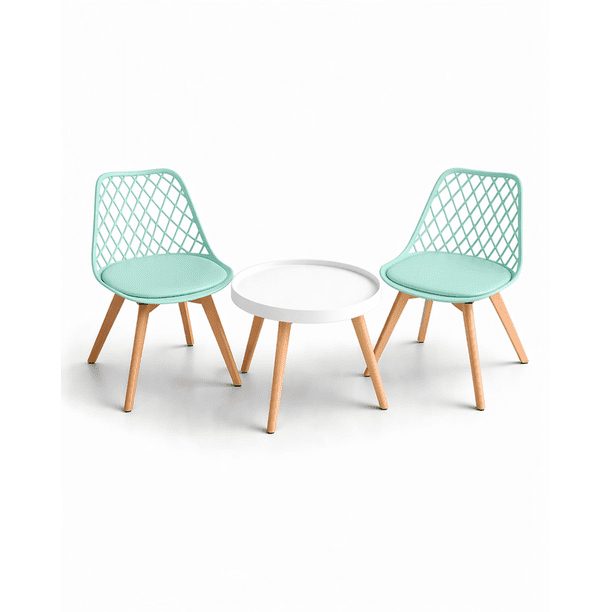 Set de Mesa y 2 Sillas Magic Tulip Mesh - Menta