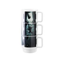 Juego De Tazas Apilables Star Wars, Coleccionables, 325 Ml, Cerámica, X3
