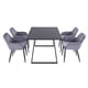thumbnail image 4 of Juego de Comedor 4 Sillas Tapizadas Mesa Rectangular 140x96x76 Cm, 4 of 5
