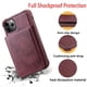 thumbnail image 1 of Leather Magnetic Wallet Case for iPhone 12/12 Pro - Shockproof, Credit Card Holder, Screen Protector & Kickstand Included!, 1 of 3