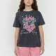 thumbnail image 3 of Polera Niña Teen M/C Fun Oversize  Gris Oscuro Corona, 3 of 5