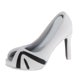 thumbnail image 4 of 1: 6 Sandalias De Zapatos De Tacones Altos Para Mujer Para Figuras De Acción De 12 Pulgadas Blanco Negro, 4 of 5