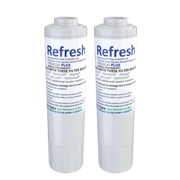 Filtro de agua para refrigerador Refresh R-9006 para FILTER 4 (paquete de 2)
