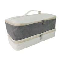 Magideal - Bolsa De Almacenamiento Para Secador De Pelo De Viaje, Bolsa De Transporte De Doble Capa, Bolsa De Herramientas Para El Cabello Profesional Impermeabl