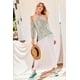 thumbnail image 5 of Top con Cuello Halter, Tirantes y Mangas Globo con Estampado Floral Color Espuma de Mar ' M, 5 of 5