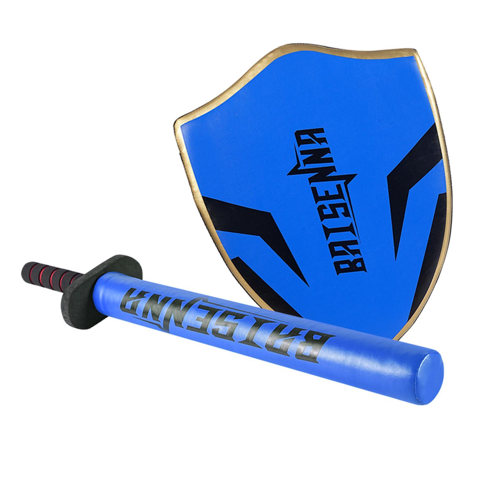 Magideal - Almohadilla De Puntería Para Patadas De Taekwondo, Almohadilla De Puntería Para Patadas, Objetivo Para Pies Para Niños, Objetivo De Mano Acolchado De Escudo De Espada Azul