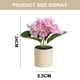 thumbnail image 2 of Bonsái de hortensia artificial, flor de seda, planta verde artificial para decoración de interiores, planta en maceta., 2 of 5