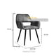 thumbnail image 2 of Sitial Mindy Poltrona Vintage Con Asiento De Cuero Cafe Oscuro Base Metalica Negra, 2 of 3