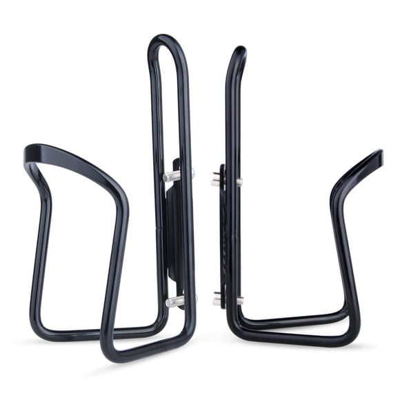 Porta Botella de Agua para Bicicleta FiveBox de Aluminio Paquete de 2 Negro