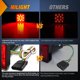 thumbnail image 5 of Funda LED para enganche de remolque, luz de freno, lente roja cuadrada, nilight, 5 of 9