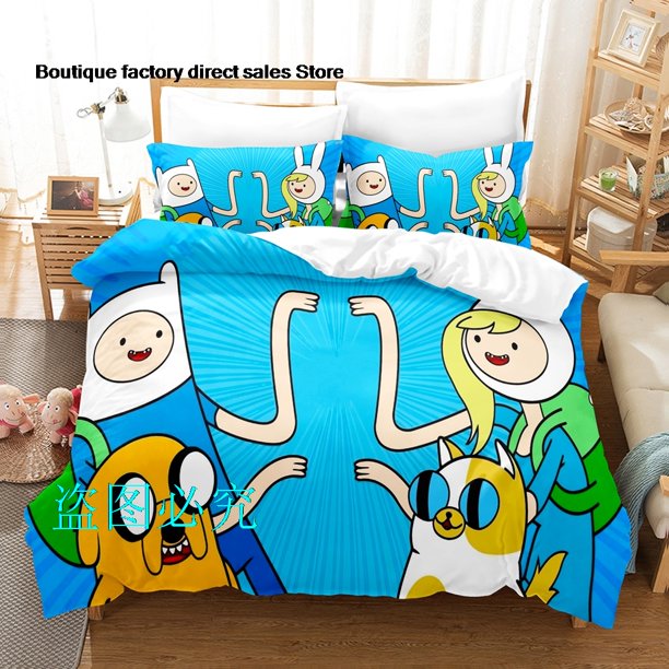 Adventure Time Bedding Set Single Twin Full Queen King Size Bed Set Adult Kid Bedroom Duvetcover Sets parure de lit Bed Bed Sheets