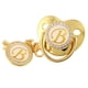 thumbnail image 1 of High-grade Pacifier 26 Letters Baby Pacifier With Chain Clip, 1 of 3