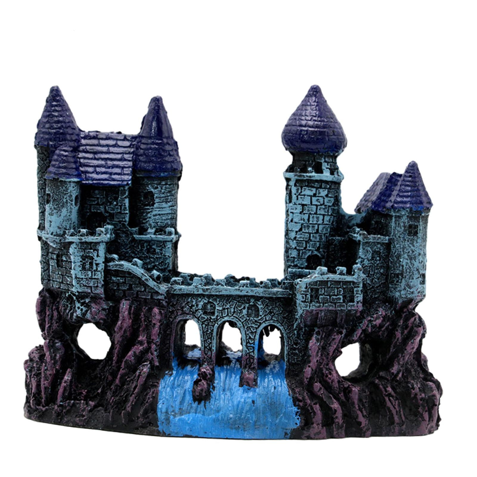 Decoración De Castillo De Resina Para Acuario, Pecera, Adorno De Castillo Escondido Para Acuario, Estilo B