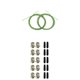 thumbnail image 1 of Cuerda De Saltar De Repuesto, Cable De Cuerda De Velocidad Y Tornillos, Extremos Del Cuello De La Tapa, Verde, 1 of 6