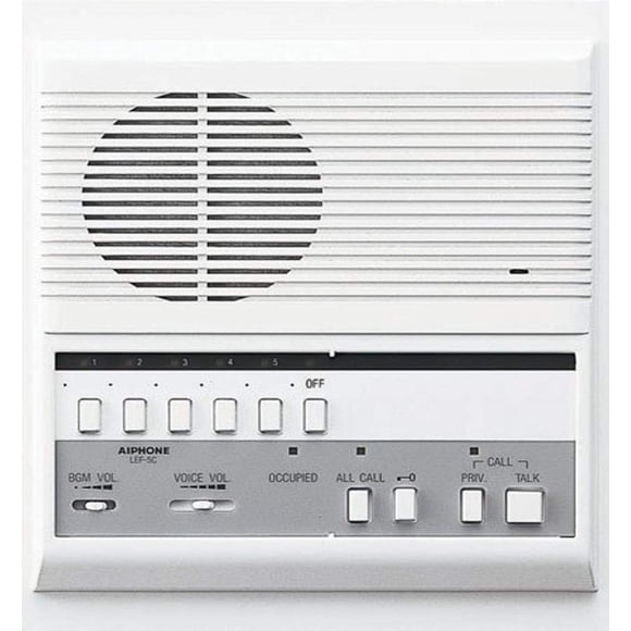 Intercomunicador Maestro Aiphone LEF-5C con Llamada y Apertura de Puerta