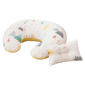 Magideal - Almohada De Lactancia Para , Con Funda Extraíble Soporte Para Cojín De Cinturo De Alimentación Lavable Cojín De Dormir Suave Para , Árboles Blancos Árboles Blancos