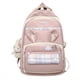 thumbnail image 1 of Kawaii Plaid Bunny Ears Backpack, Cute Preppy Style Laptop Schoolbag, Large Capacity Travel Rucksack With Pendant & Badge, 1 of 5