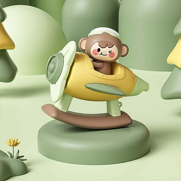 Baby Toy Whistle Children's Small Airplane Teether Transfer Music Baby Music Toy Banana Boat Monkey