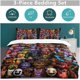 thumbnail image 5 of Anime -Cartoon -Bed -Duvet- -Cover Anime C-artoon Beddin-g Sets 3D Lightw-eight 3 P-iece C-omforter Sets 1 Duvet Co-ver and 2 Pillo-w Shams for Kids Boy-s Girl 86 70"", 5 of 5