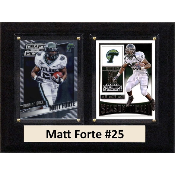 Placa para tarjeta coleccionable C&I Collectables NCAA Tulane Green Wave