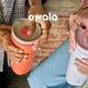 thumbnail image 3 of Vaso de café Owala SmoothSip Slider, aislante, 600 ml, gris y azul, 3 of 3