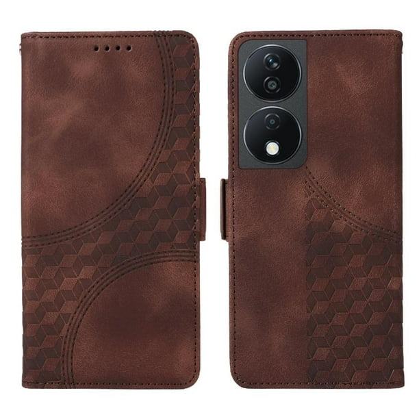Carcasa FOXDOCK Honor 90 Smart 5G de cuero PU, diseño acolchado clásico, protección contra caídas y rayones
