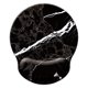 thumbnail image 1 of Alfombrilla de ratón con soporte para la muñeca, espuma viscoelástica ergonómica, color negro y blan, 1 of 7